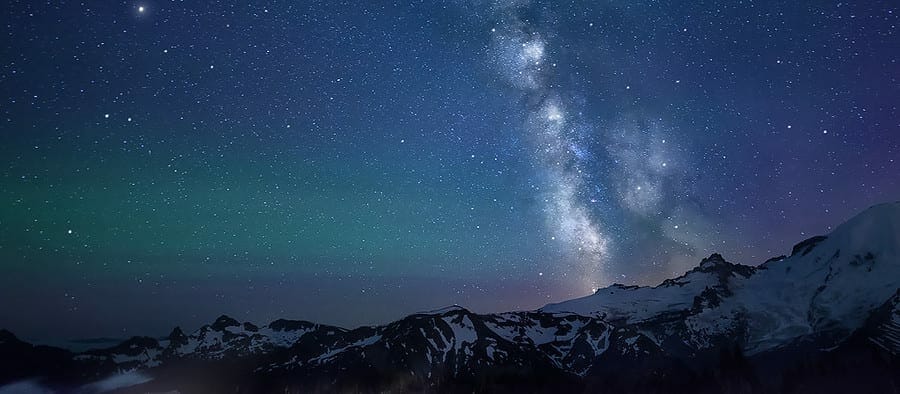 milky way galaxy mount rainier national park night photography workshop