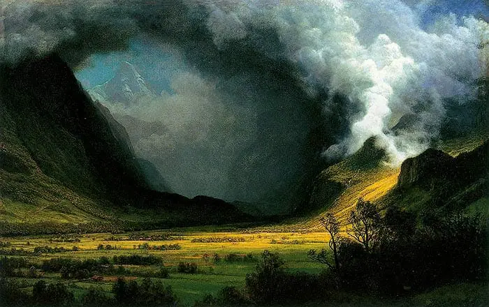 Complimentary Color Harmony - Albert Bierstadt Example