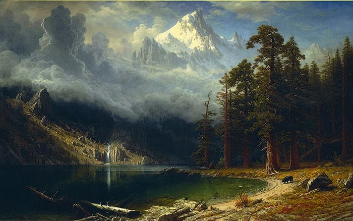 Key Color Example Painting from Albert Bierstadt