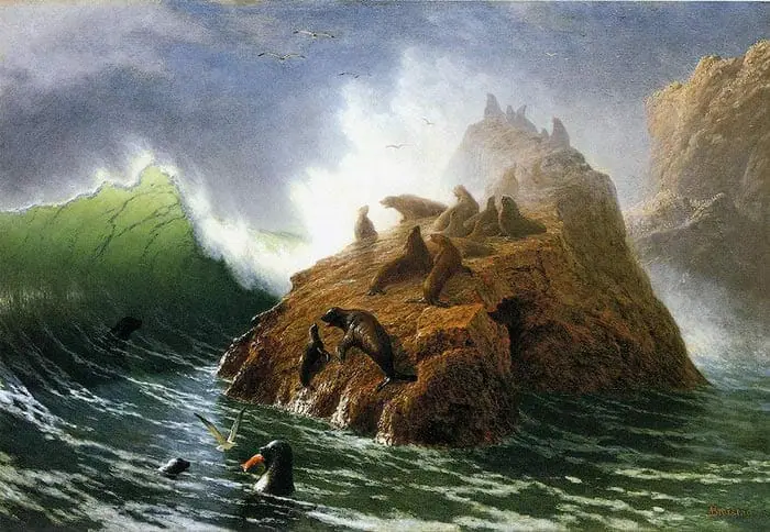 Triad Color Harmony - Albert Bierstadt Example