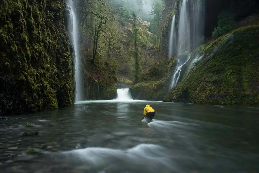 image showing water movement for varying camera shutter speeds